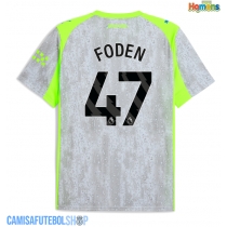 Camisa de time de futebol Manchester City Phil Foden #47 Replicas 3º Equipamento 2025-26 Manga Curta